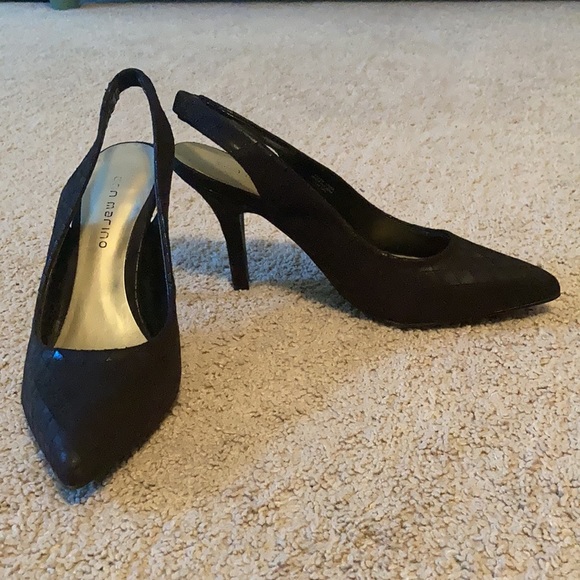 Ann Marino Shoes - Ann Marino Black Sling Back Heel